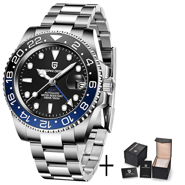 Pagani Design PD-1662 V5: Luxury Men's GMT Watch | Ceramic Bezel, Sapphire Glass
