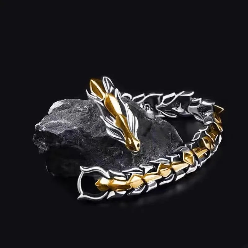 Viking Domineering Dragon Vintage Punk Hiphop Bangle Bracelet