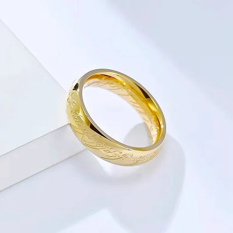 Stainless steel Language Rings for Unisex Fashion Accessories Jewelry