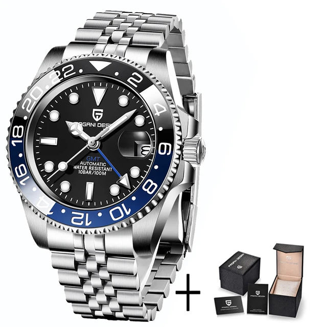 Pagani Design PD-1662 V5: Luxury Men's GMT Watch | Ceramic Bezel, Sapphire Glass
