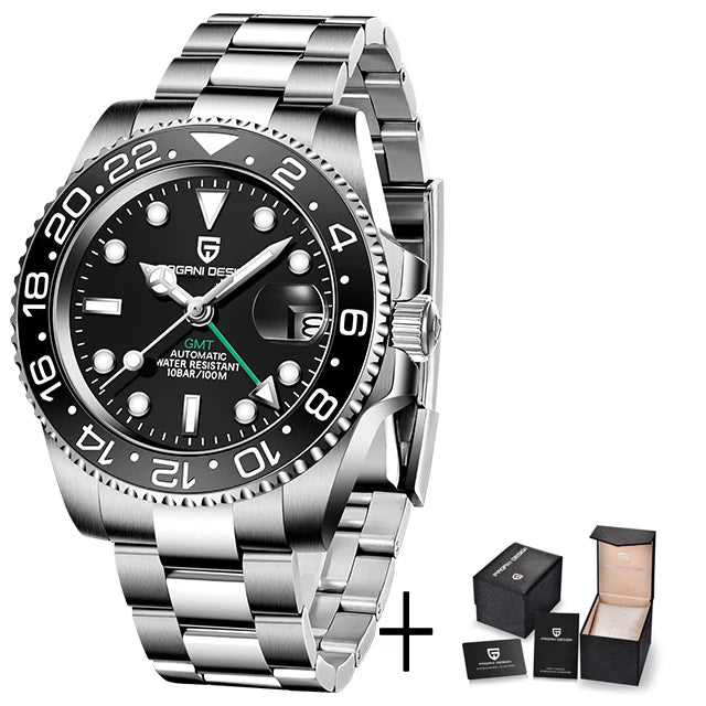 Pagani Design PD-1662 V5: Luxury Men's GMT Watch | Ceramic Bezel, Sapphire Glass