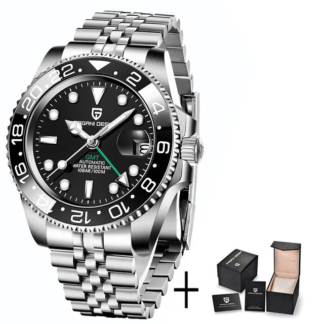 Pagani Design PD-1662 V5: Luxury Men's GMT Watch | Ceramic Bezel, Sapphire Glass