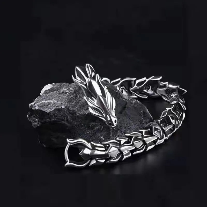 Viking Domineering Dragon Vintage Punk Hiphop Bangle Bracelet