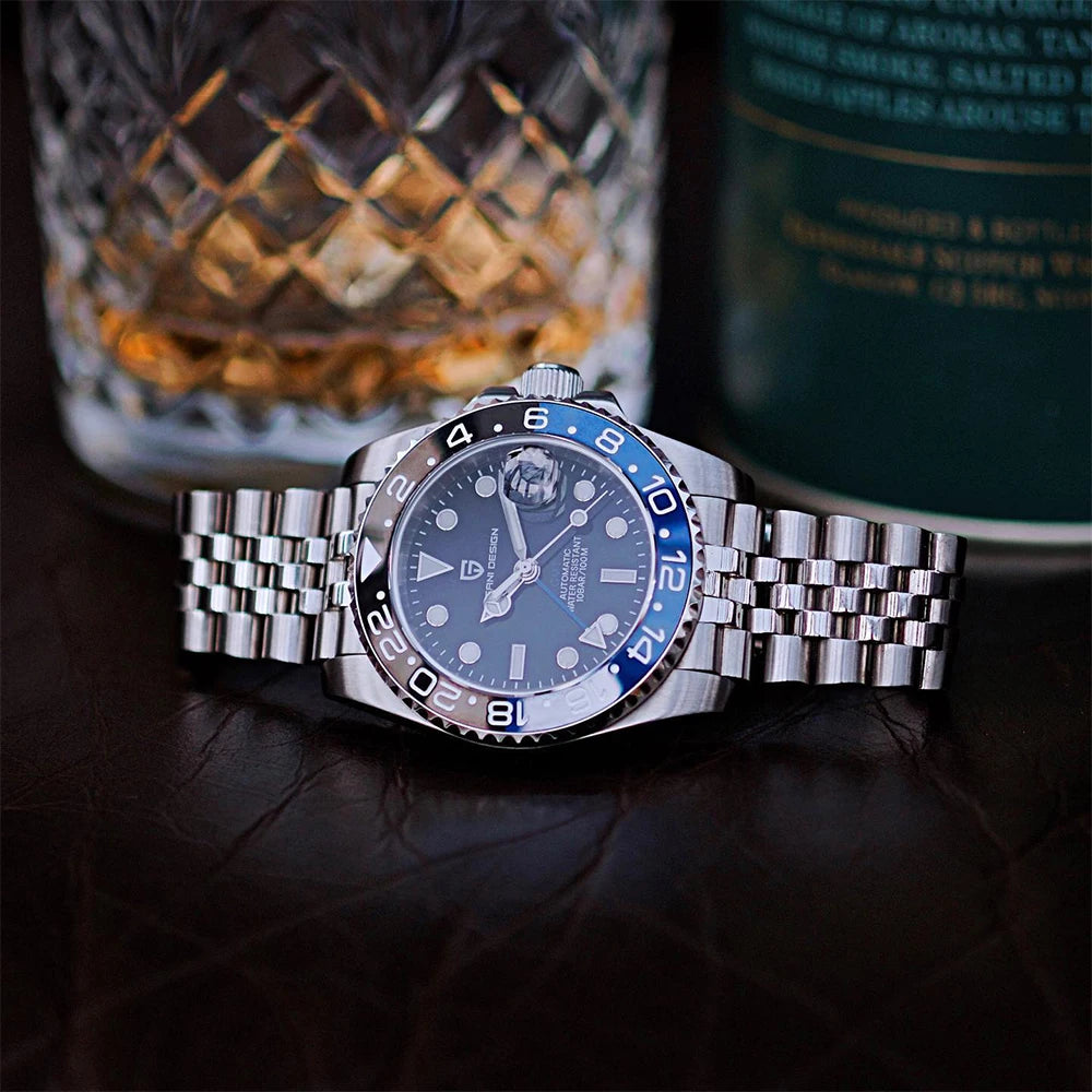 Pagani Design PD-1662 V5: Luxury Men's GMT Watch | Ceramic Bezel, Sapphire Glass