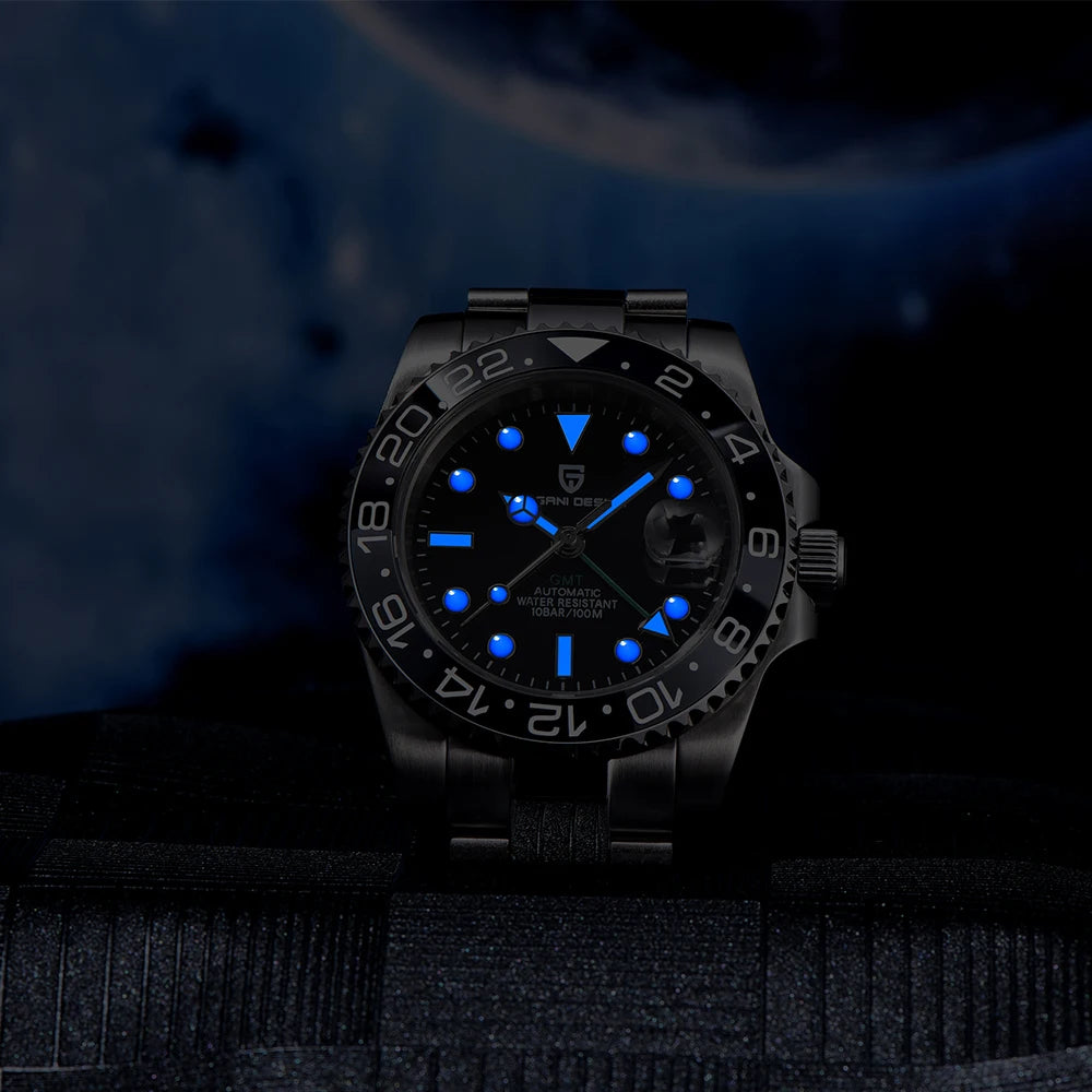 Pagani Design PD-1662 V5: Luxury Men's GMT Watch | Ceramic Bezel, Sapphire Glass