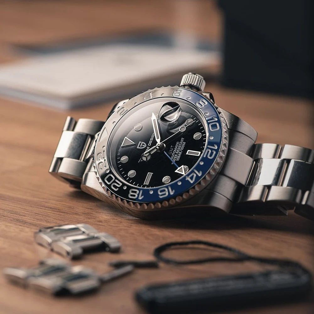 Pagani Design PD-1662 V5: Luxury Men's GMT Watch | Ceramic Bezel, Sapphire Glass