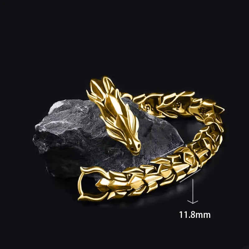 Viking Domineering Dragon Vintage Punk Hiphop Bangle Bracelet