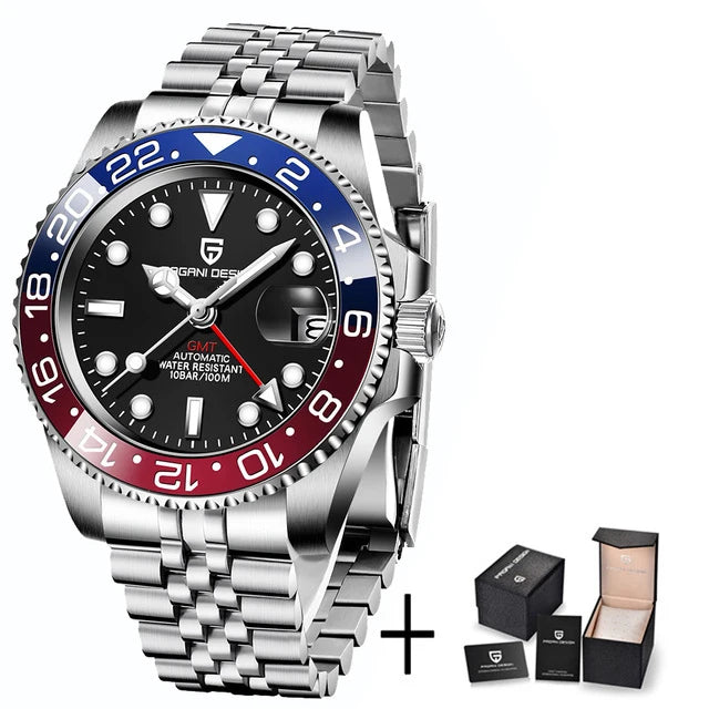 Pagani Design PD-1662 V5: Luxury Men's GMT Watch | Ceramic Bezel, Sapphire Glass