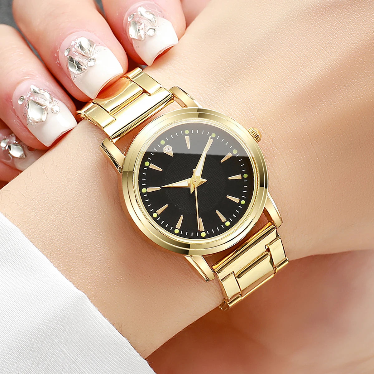 Matching Couple Watches Set – Men's Classic Business & Women's Elegant Quartz(2PCS, No Box)