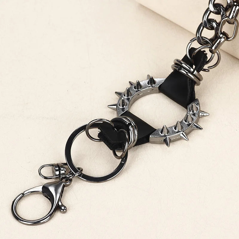 Balck Color Hip-hop Pants Belt Chains Jewelry Accessories